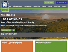 Tablet Screenshot of cotswoldsaonb.org.uk